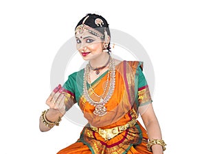 Classical female dancer from india