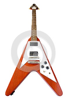 Classical Flying V Guitar (clipping path included)