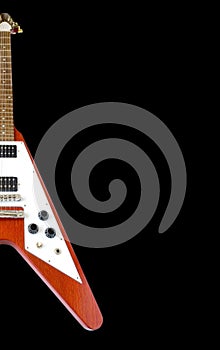 Classical Flying V Guitar (clipping path included)