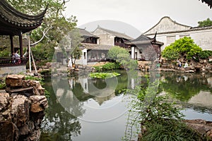 The Master of Nets Garden, inner pond area, Suzhou, China.