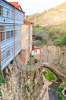 Classical Georgian architecture, Figs gorge along the Tsavkisitskali river in Tbilisi, Georgia