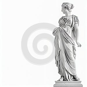 Classical Greek Statues in Monochrome. Generative ai