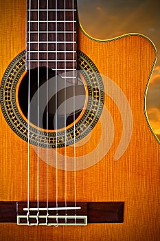 Classical guitar photo