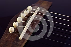 Classical guitar bridge