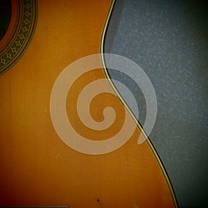 Classical Guitar Font Sound Hole Curve pinhole camera view