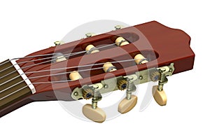 Classical Guitar Headstock Closeup