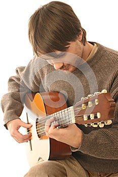 Classical guitarist guitar