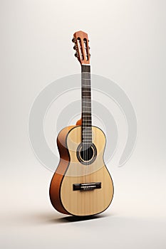 Classical guitars on a white background.