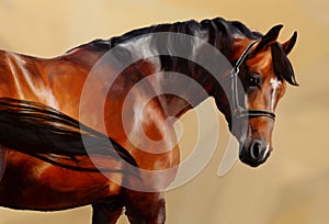 Classical horse portrait