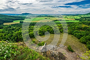 Classical hungarian landscape of Balaton Uplands, Kali-Basin, Hungary