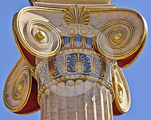 Classical Ionic column capital