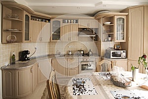 Classical kitchen interior