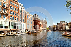Classical landscape of Amsterdam, Netherlands