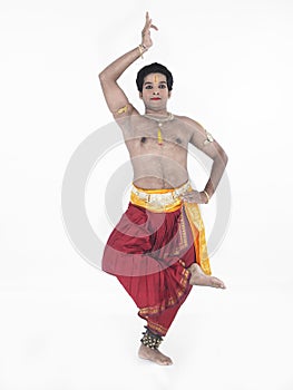 Classical male dancer from india