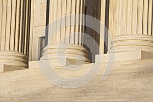 Classical marble columns