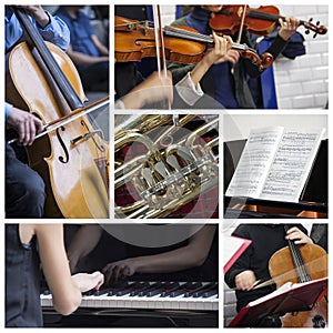 Classical music collage