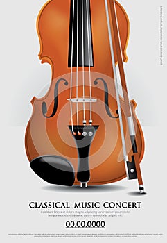 The Classical Music Concept Poster Violin