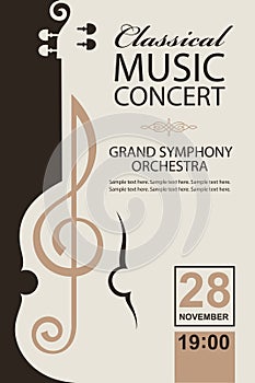 Classical concert poster photo