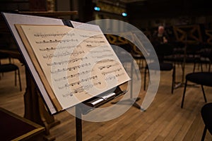 Classical music score sheet