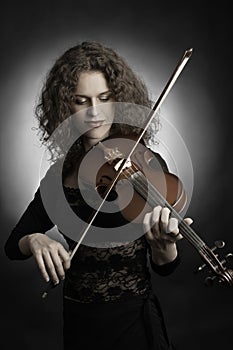 Classical musician violin player