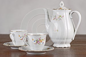 Classical porcelain tea set