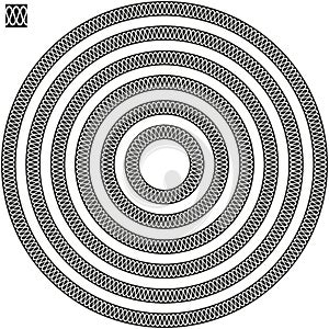 Classical round circular border frame in a range of sizes.