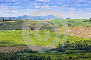 Classical rural landscape in Tuscany