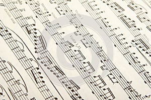 Classical sheet music photo