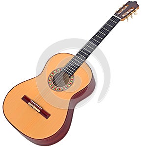 Classical Spanish guitar wooden