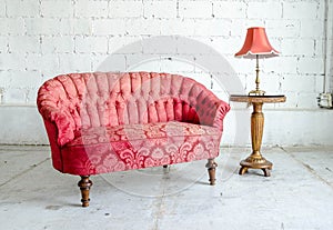 Classical style sofa couch in vintage room