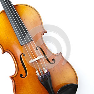 Classical violin close-up