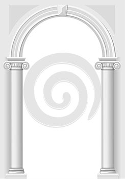 Classical white arch