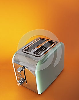 Classically retro Styled Two Slot 2 Slice Toast Maker. Domestic and Home Electric Kitchen Appliances