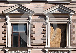 Classicism style windows photo