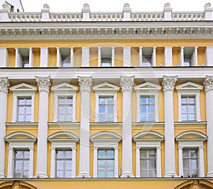 Classicist building facade photo