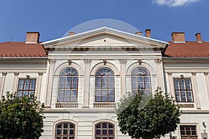 Classicist building in Szombathely, Hungary