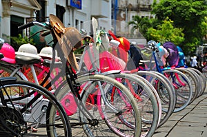 Classics bicycles at Jakarta old town