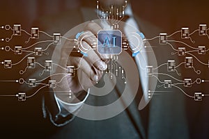 Classification of documents using AI artificial intelligence, document management system DMS, robot automation, online database.