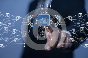 Classification of documents using AI artificial intelligence, document management system DMS, robot automation, online database.