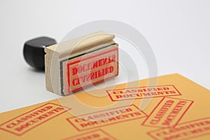 Classified Documents Stamp