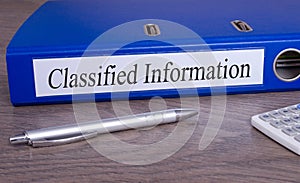 Classified Information Binder