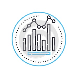 classify line icon, outline symbol, vector illustration, concept sign