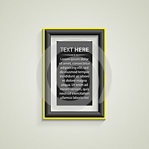 Classis frame on the wall