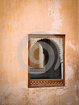 classis window at Al Nasrid Palace wall