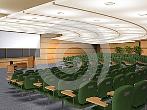 Classroom amphitheatre illustration