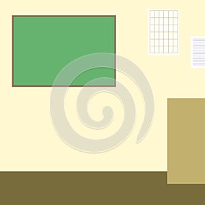 Classroom with chalckboard