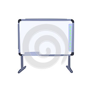 classroom electronic whiteboard cartoon vector illustration