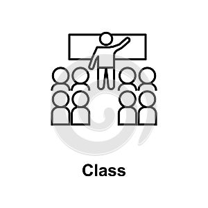 classroom icon. Element of school icon for mobile concept and web apps. Thin line icon for website design and development, app dev