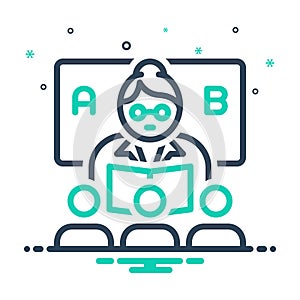 Mix icon for Classroom, student and teacher