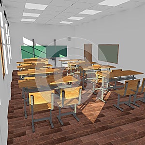 Classroom interior - empty